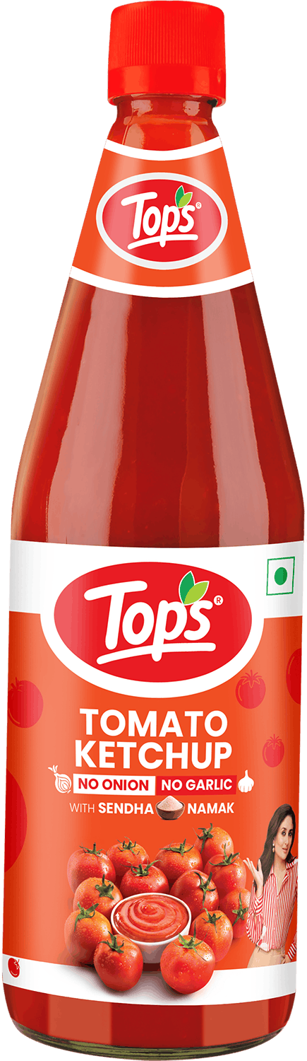 Tops Tomato Ketchup No Onion No Garlic 1 kg glass bottle