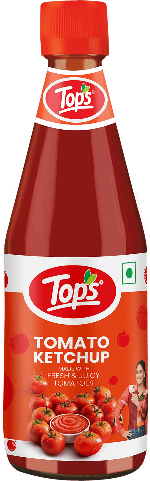 Tops Tomato Ketchup 500 g glass bottle